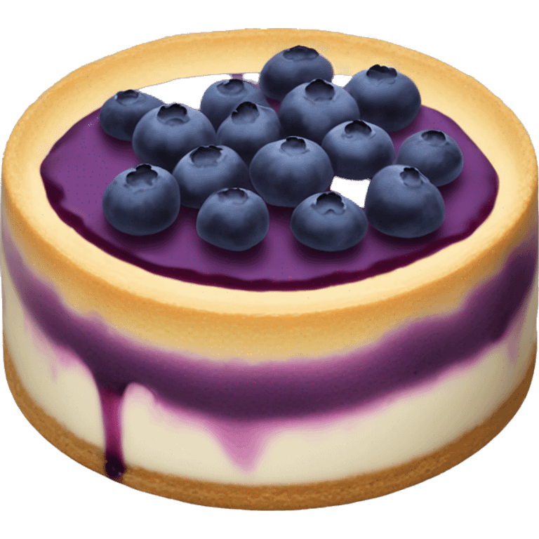 Blueberry cheesecake emoji