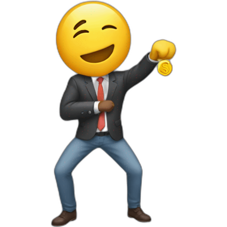 finance bro dabbing emoji