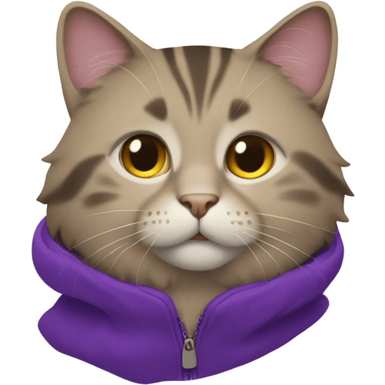 Purple cat  emoji