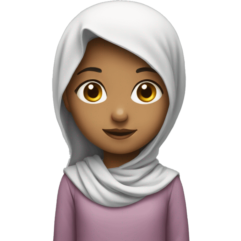 Arabic, little girl, child. emoji