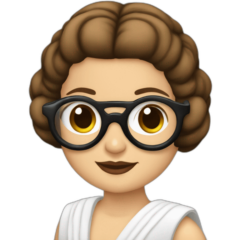 Princesa Leia con gafas de sol emoji