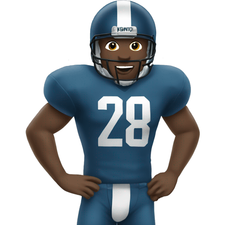 football player with ball emoji