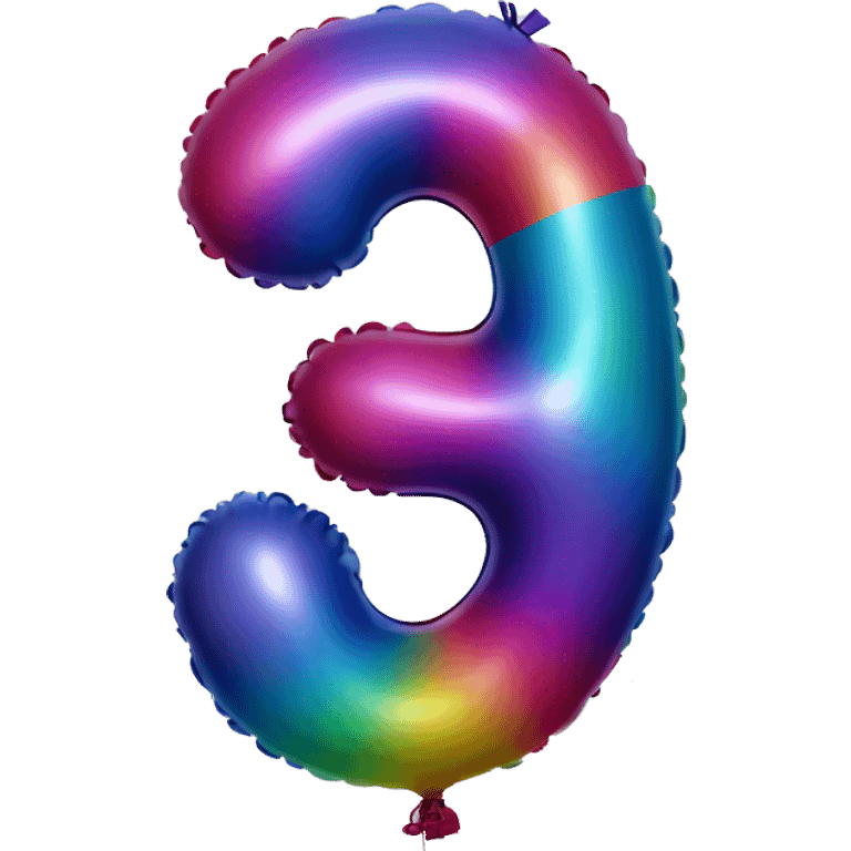 balloon-shaped-like-number-3 emoji