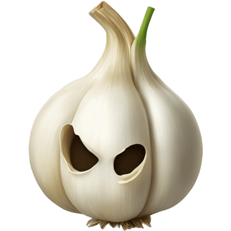 Shy garlic  emoji