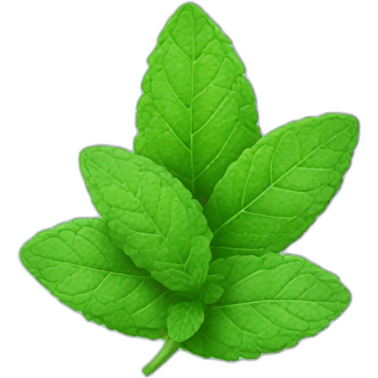 mint leaf emoji