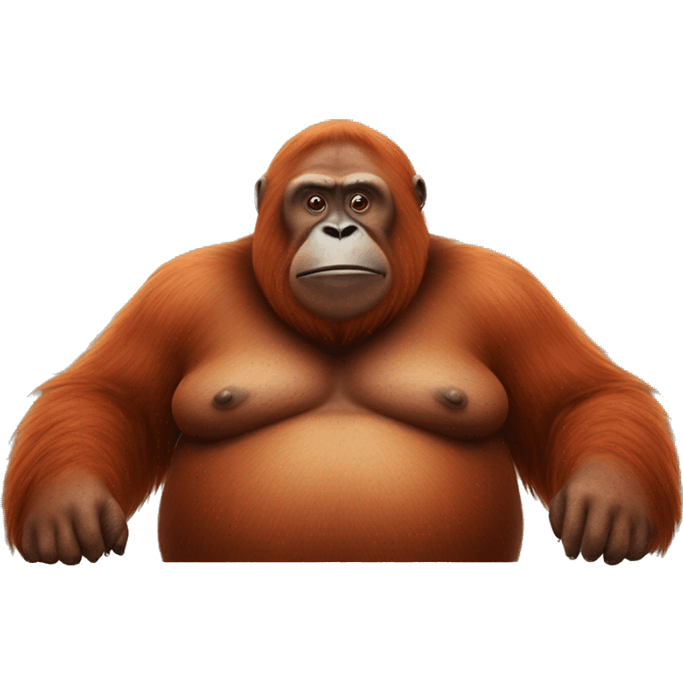 Fat orangutan emoji