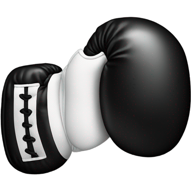 Black boxing glove emoji