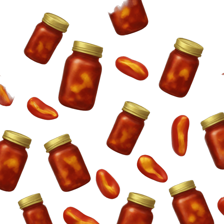 Jar of chili crisp oil emoji