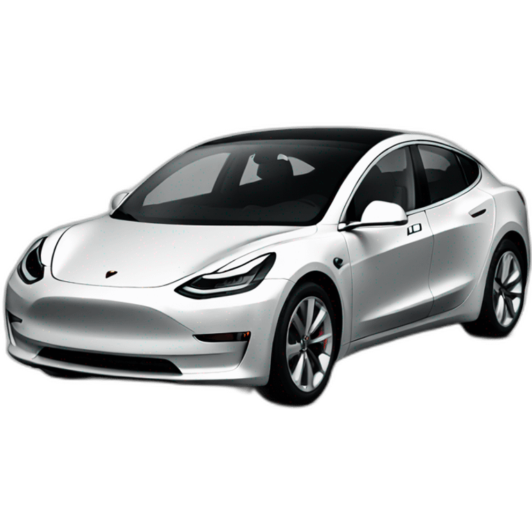 telsa model 3 emoji