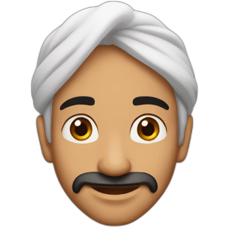 Aladdin without mustache and beard  emoji