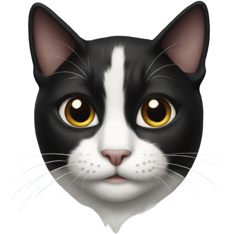 Tuxedo cat emoji