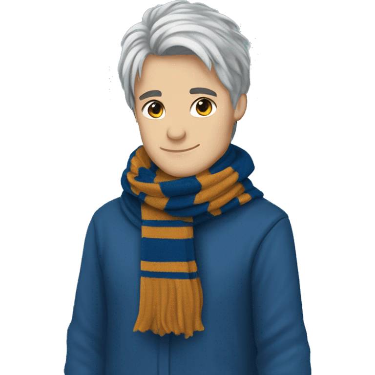 Cozy ravenclaw scarf emoji