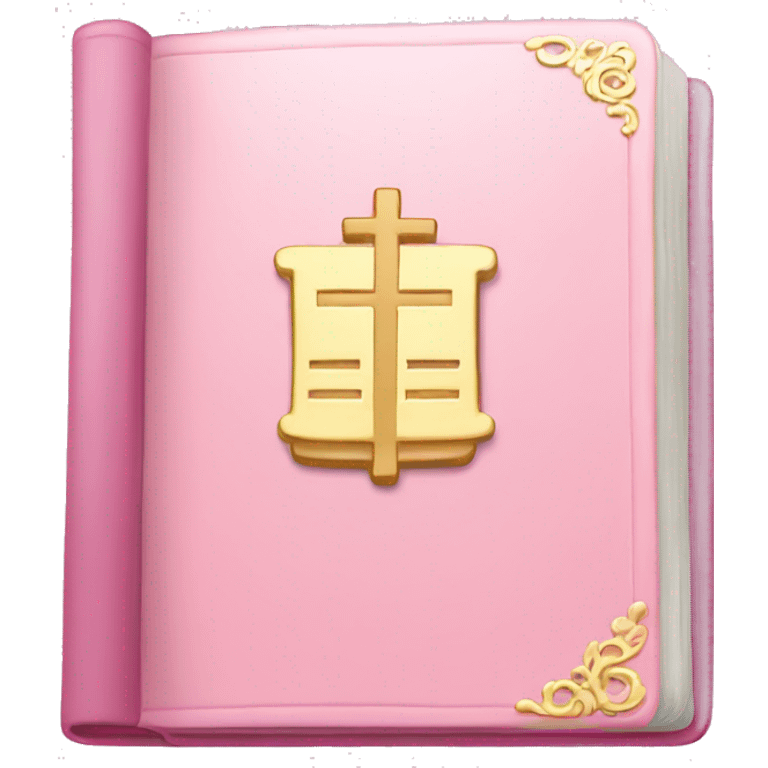 light pink bible emoji