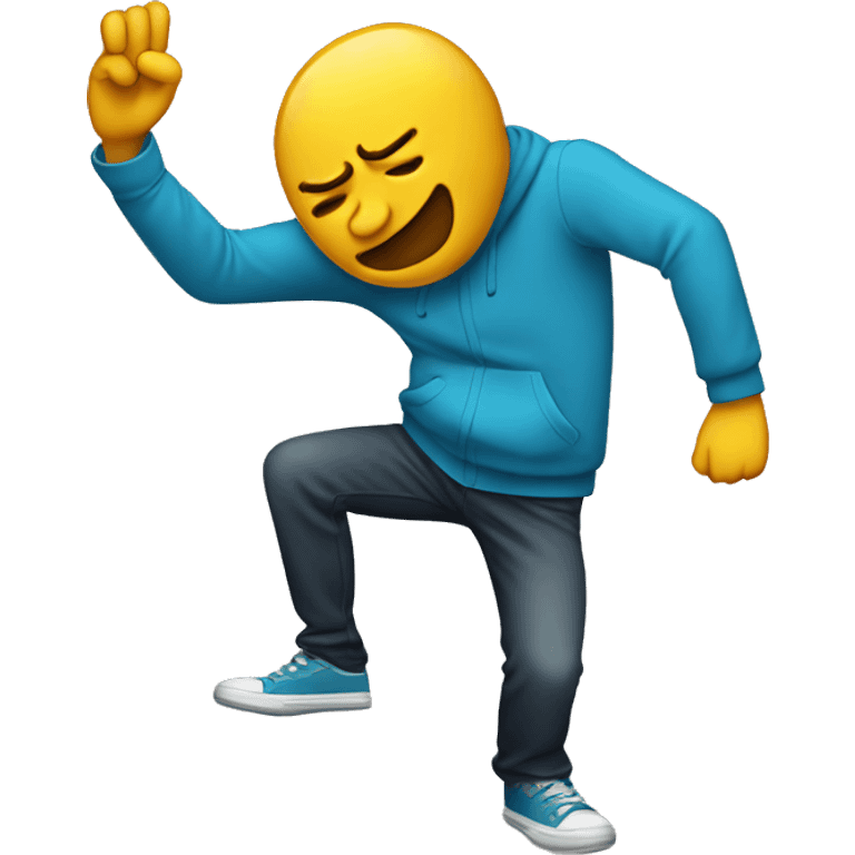 Someone dabbing emoji