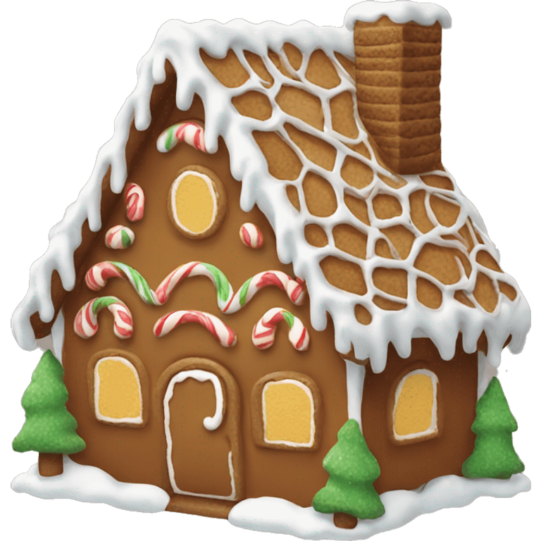 Gingerbread house emoji