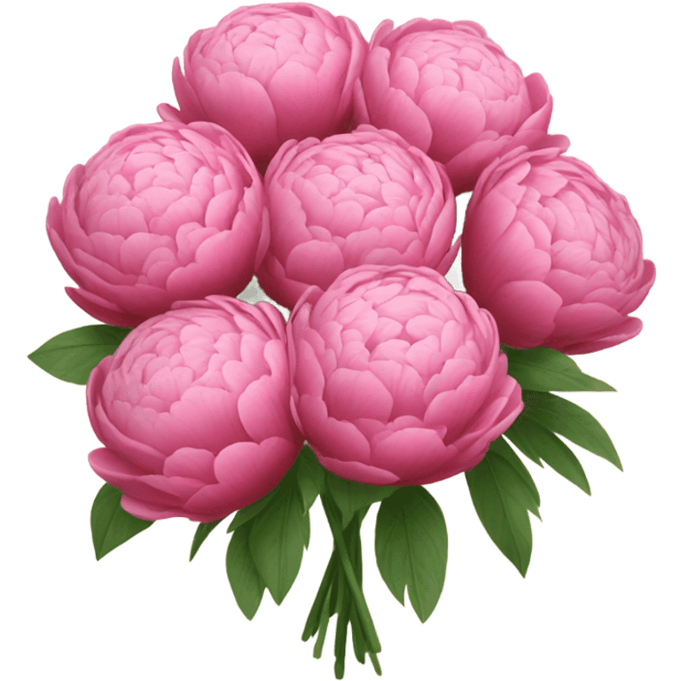 a bouquet of pionies emoji