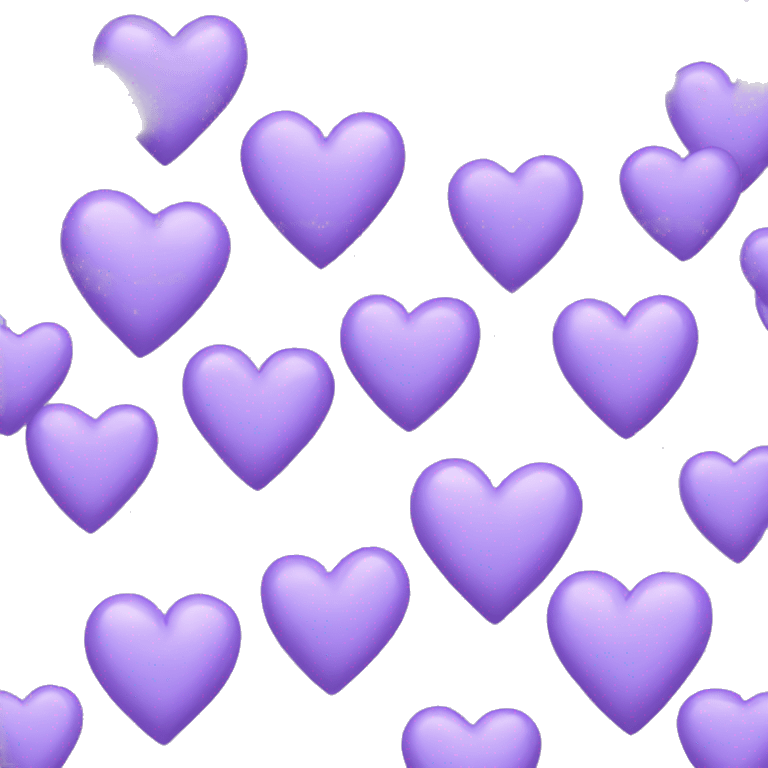 Lavender heart emoji