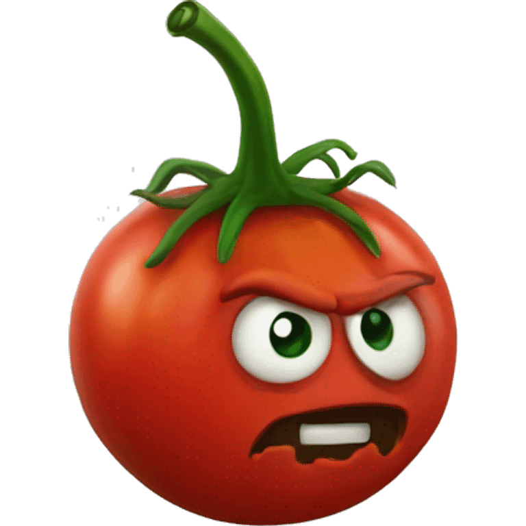 evil tomato emoji