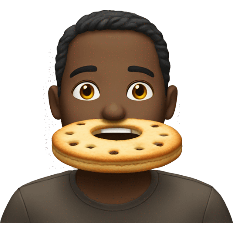 Antonio eating biscuits emoji