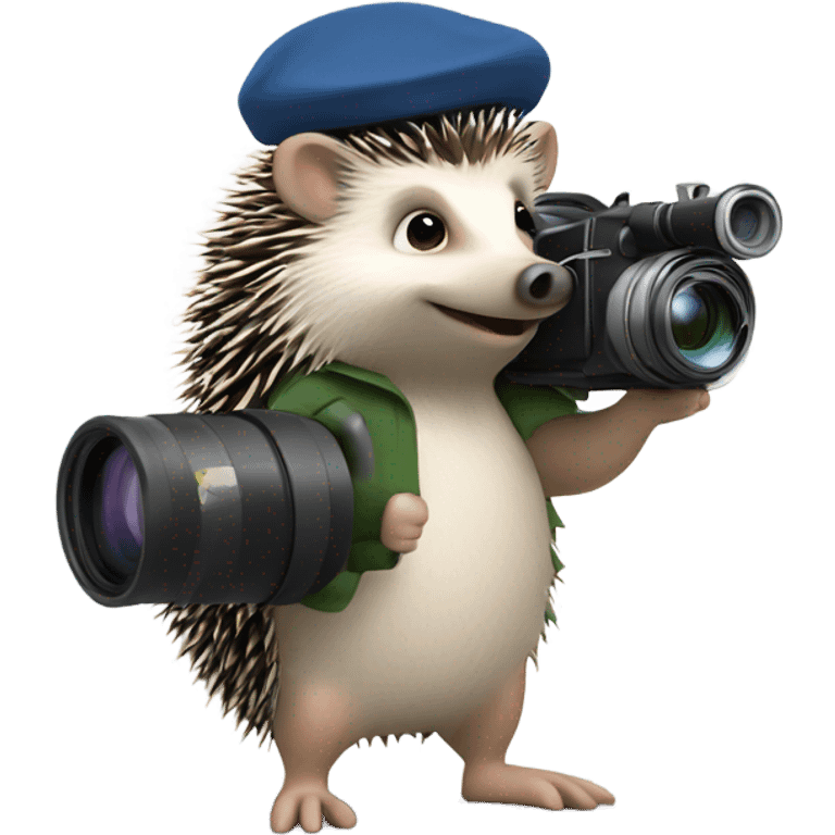 hedgehog the movie director with camera emoji