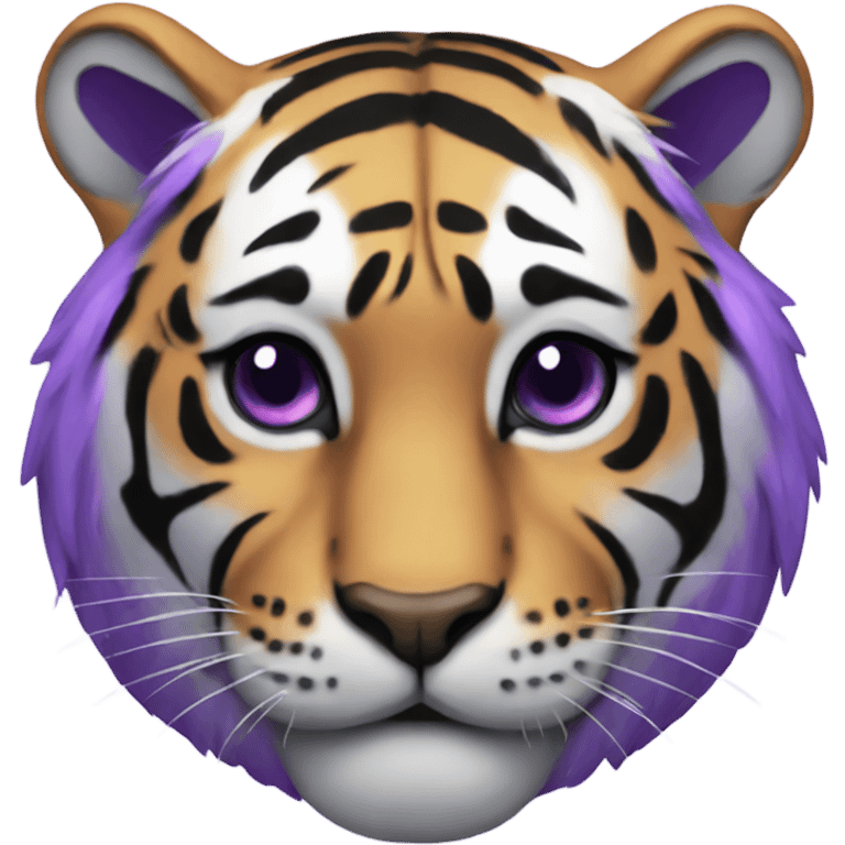 Purple tiger emoji