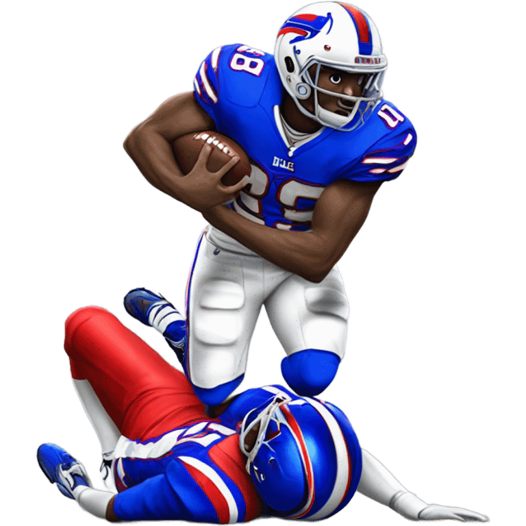 Bills football player tackling  emoji