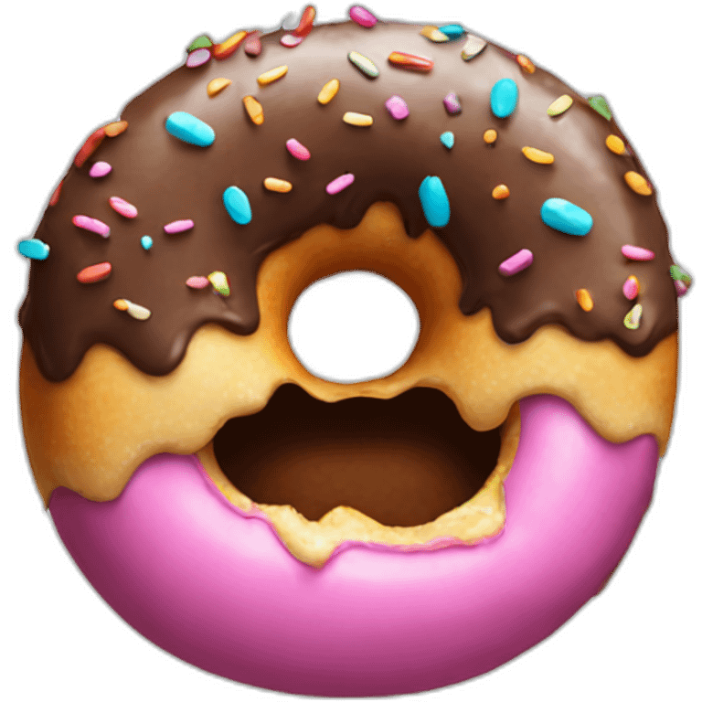 donut monster emoji