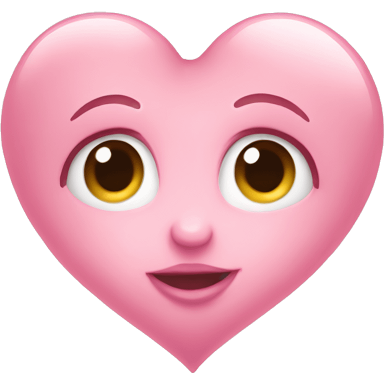 A beautiful baby pink heart emoji