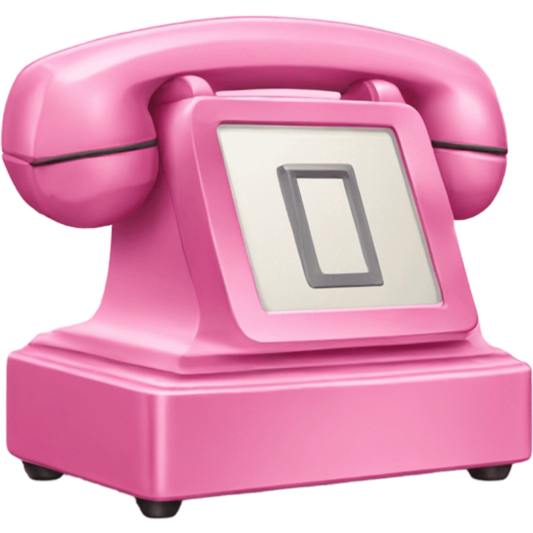 Pink phone  emoji