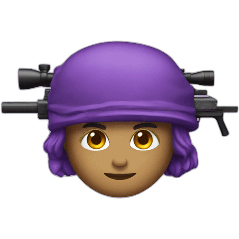 Sniper purple camo emoji