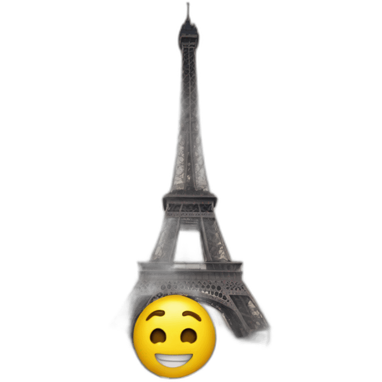 macron sur la tour eiffel emoji