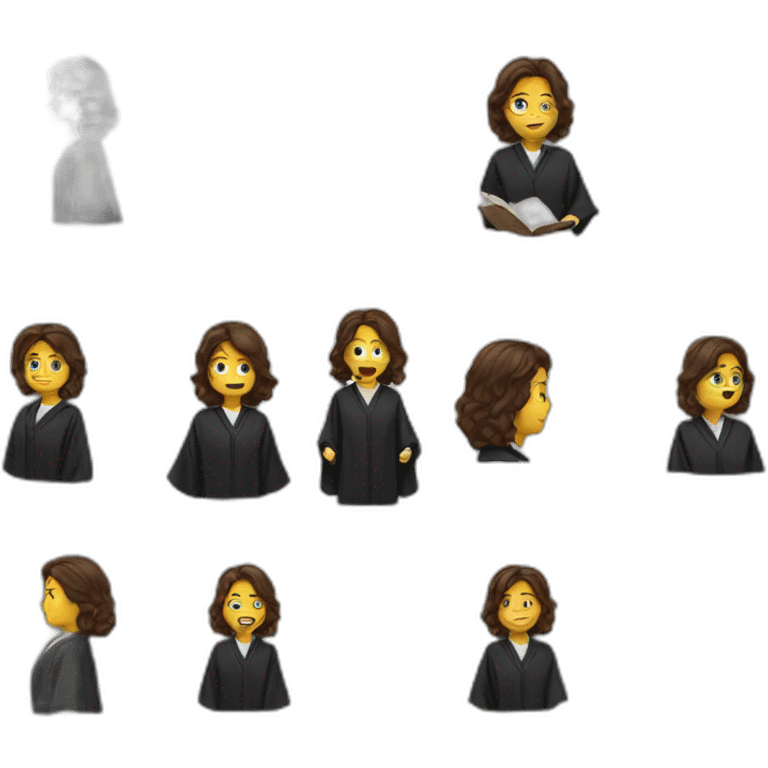 lawyer women Wearing a robe emoji