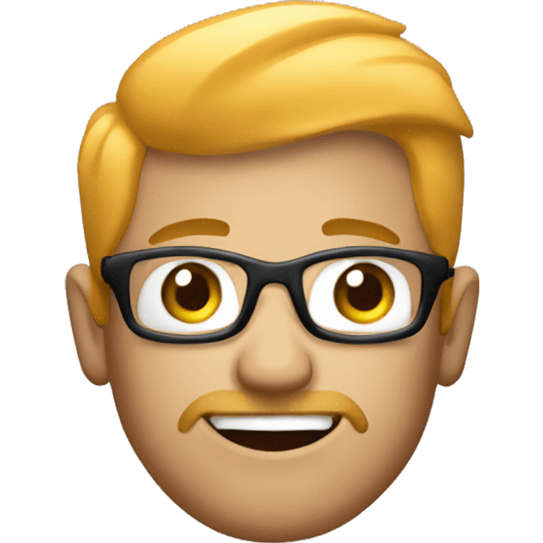 create me emoji of a man holding the wattsap logo emoji