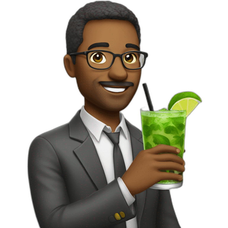 teacher with a mojito emoji