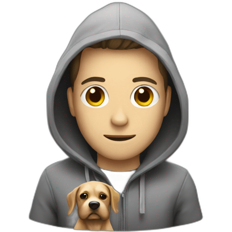 Hacker with dog emoji