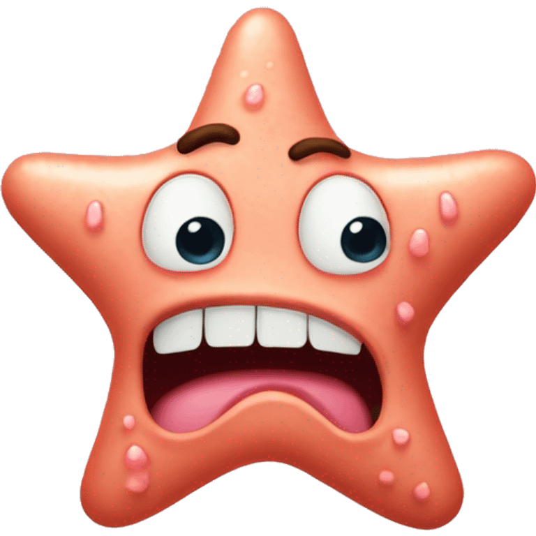 Patrick Star is drooling emoji