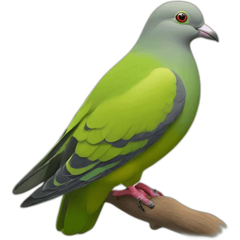 thick-billed green pigeon bird emoji