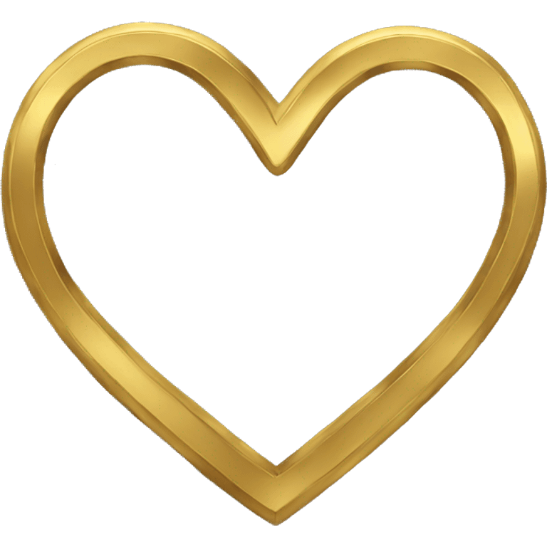 Gold heart emoji