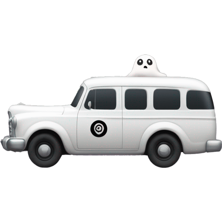 Wednesday Addams haunted dream house and ghost buster truck  emoji