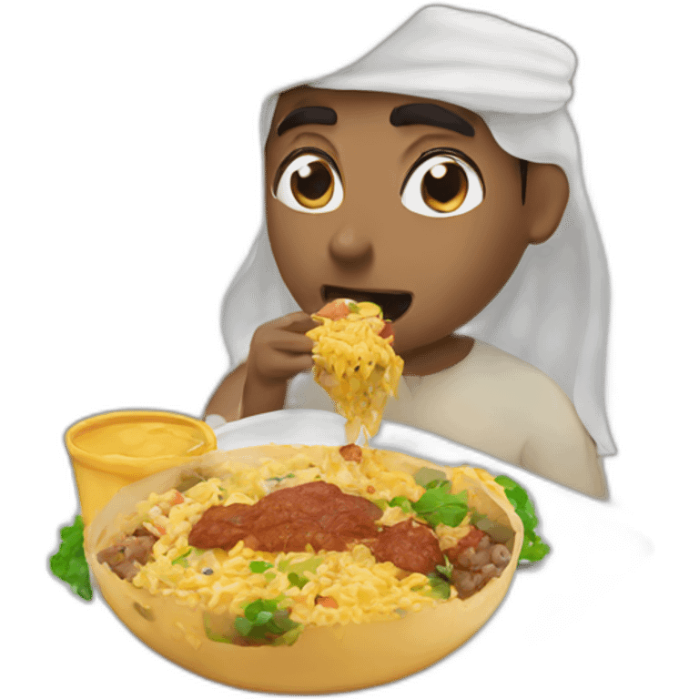 Saudi eats food emoji