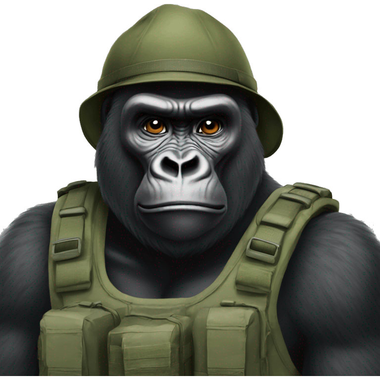 Gorilla army  emoji