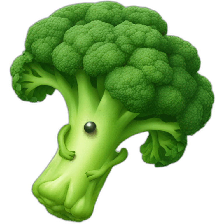 Broccoli running emoji