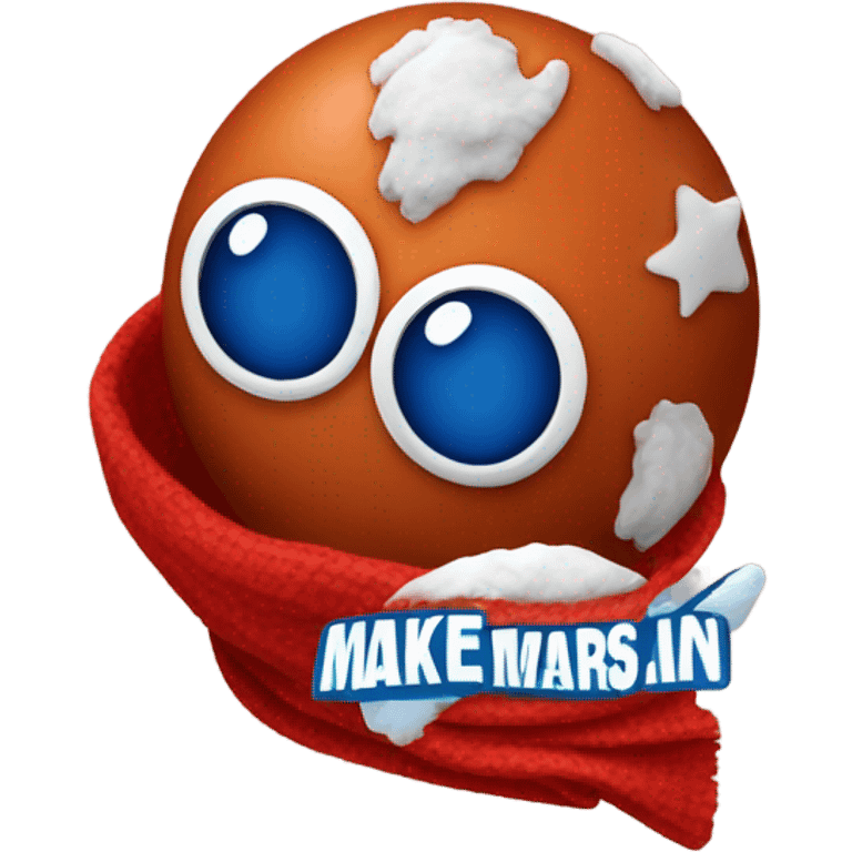 make mars great again scarf emoji