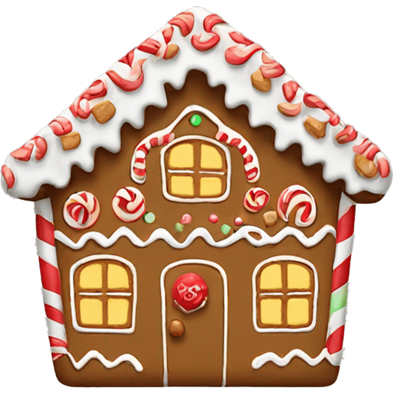 gingerbread house emoji