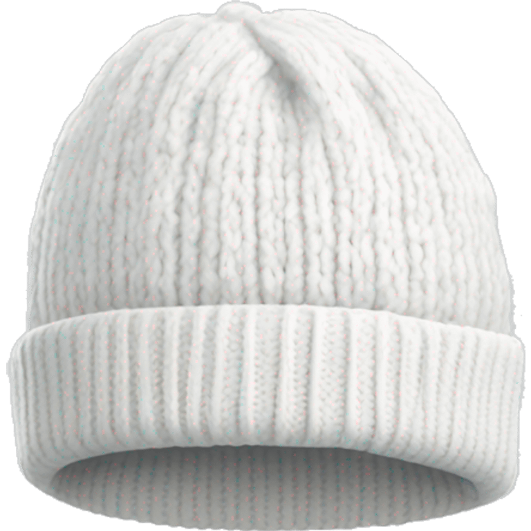 white winter beanie no person emoji