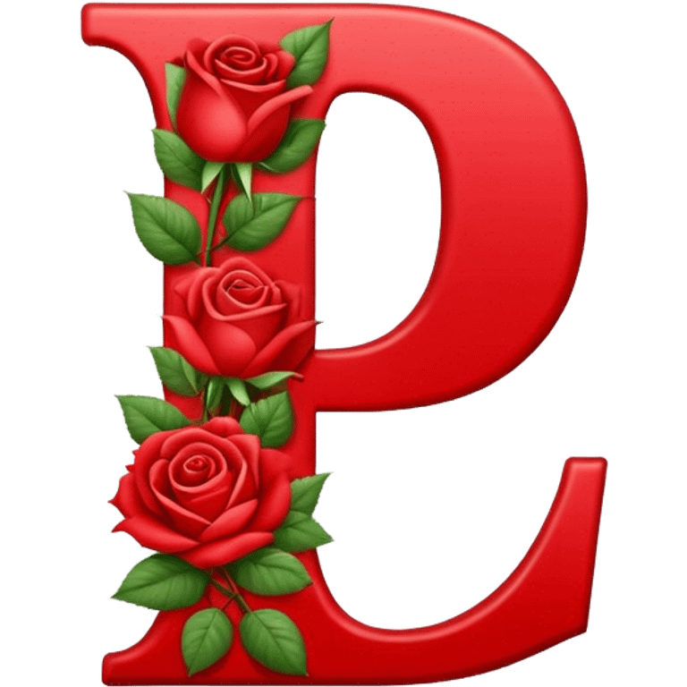 Roses alphabet letter i emoji