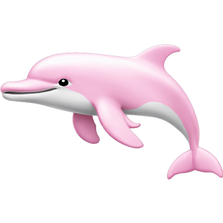 Light pink dolphin emoji