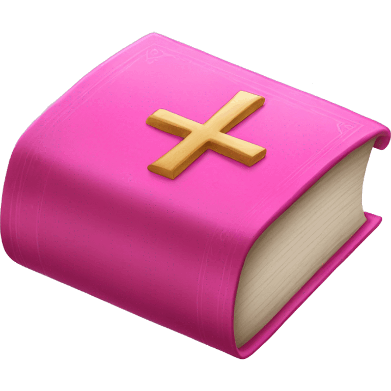 Pink bible emoji