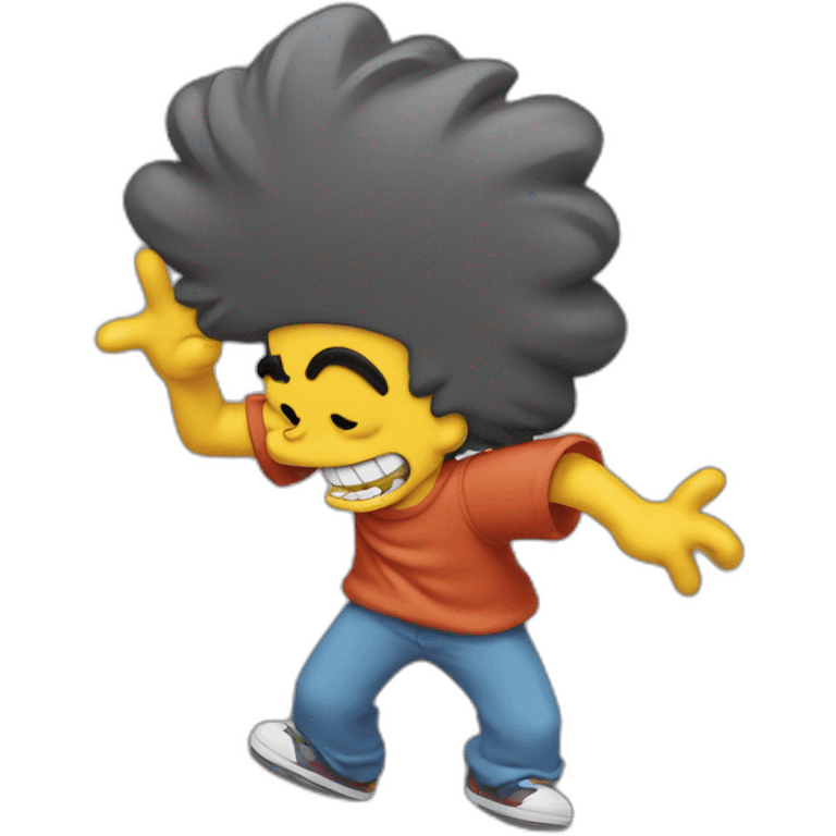 Bart simpson qui dance emoji