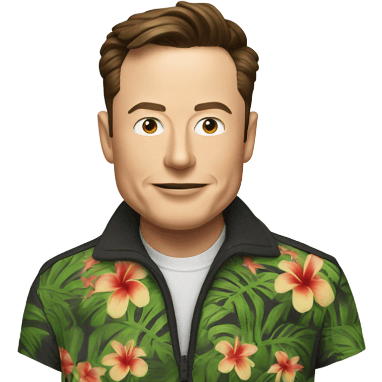 Elon musk in Hawaii emoji